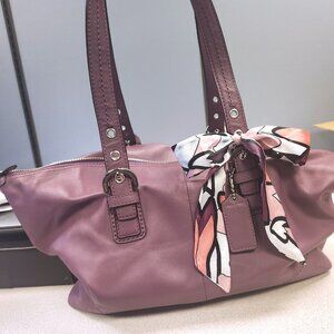 Coach 2011 Soho Berry Purple Leather Convertible Tote Bag F17220